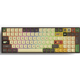 Iqunix f97 happy ape wireless mechanical keyboard (bruin, us lay-out (qwerty), cherry mx red, 96%, rgb leds, hot-swappable, pbt, 2.4ghz | bluetooth 5.1 | usb-c)