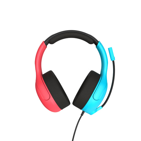 Turtle beach airlite fit gamingheadset met microfoon over-ear gaming headset (neonblauw neonrood, nintendo switch, nintendo switch lite, nintendo switch - oled-model)