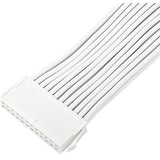 Silverstone sst-pp07e-mbw-v2, 24pin atx verlengkabel (wit, 30 centimeter)