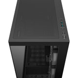 Deepcool cg580 4f v2 midi tower behuizing (zwart | 2x usb-a | 1x usb-c | rgb | tempered glass)