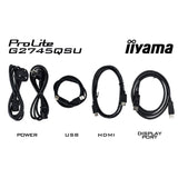 Iiyama g-master black hawk g2745qsu-b2 27 gaming monitor (zwart, hdmi, displayport, 2x usb-a, usb-b)