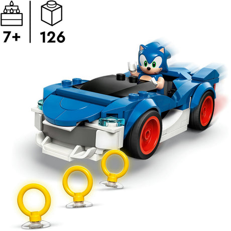 Lego sonic the hedgehog sonic: speedster lightning - auto bouwpakket voor kinderen - 77117