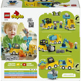 Lego duplo town 10475 - 3-in-1 bouwvoertuigen - creatief speelgoed