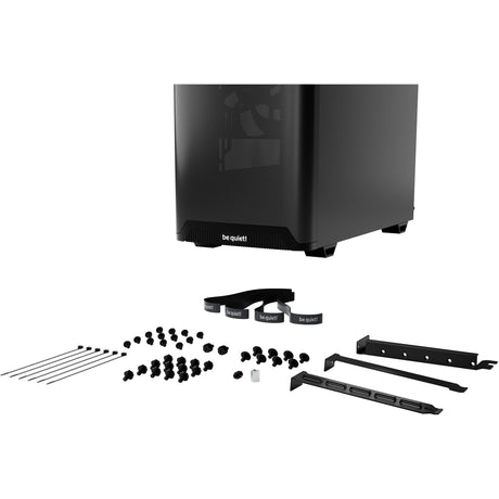 Be quiet! pure base 501 airflow window midi tower behuizing (zwart | 2x usb-a | 1x usb-c | tempered glass)