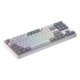Hator rockfall 3 tkl wireless rgb mechanisch gaming toetsenbord (wit, us lay-out (qwerty), hator aurum orange, 80% (tkl), rgb, pbt keycaps, hotswap, 2.4 ghz bluetooth usb-c)