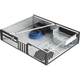 Silverstone ml04b htpc behuizing (zwart | 2x usb-a)