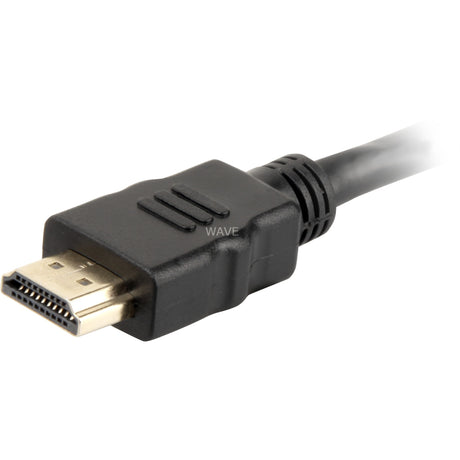 Sharkoon high speed hdmi kabel met ethernet (zwart, 1 meter, 4k, verguld)