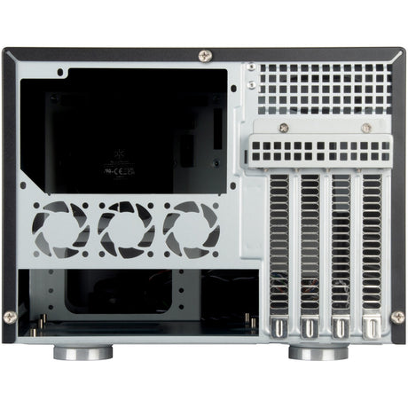 Silverstone sst-cs351 mini tower behuizing (zwart | 2x usb-a | 1x usb-c)