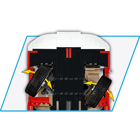 Cobi volkswagen t2a camper van - executive edition constructiespeelgoed (schaal 1:12)