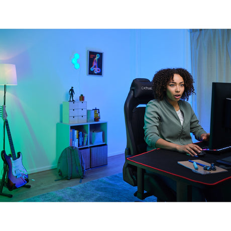 Trust gxt 714 ruya gamingstoel (zwart)