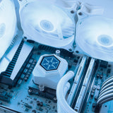 Silverstone sst-pf360w-argb-v2 waterkoeling (wit, incl. rgb controller)