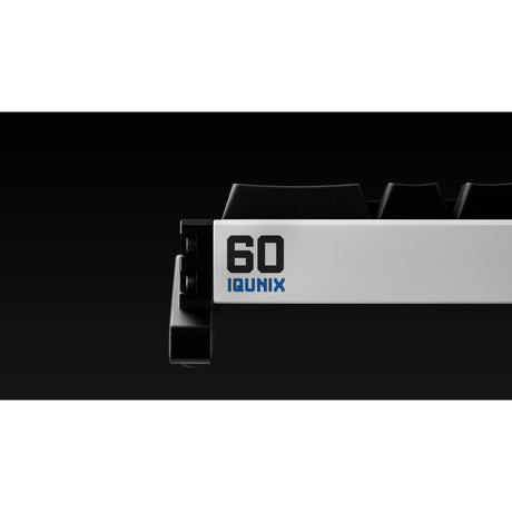 Iqunix ez60 magnetic switch gaming he keyboard (zwart, us lay-out (qwerty), gateron magnetic jade gaming, 60%, rgb, double shot pbt keycaps)