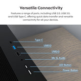 Montech x5m midi tower behuizing (zwart | 2x usb-a | 1x usb-c | rgb | tempered glass)
