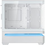 Asus prime ap202 midi tower behuizing (wit | 2x usb-a | 1x usb-c | rgb | tempered glass)