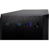 Inter-tech h-606 mini tower behuizing (zwart | 2x usb-a)