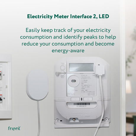 Ty frient electrici meter interface 2, led energiebesparing (wit, zigbee 3.0)