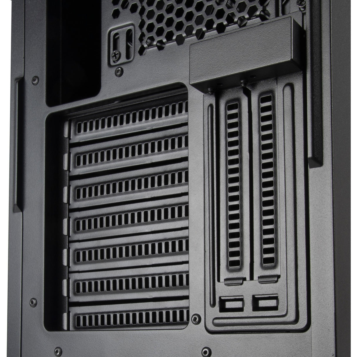 Silverstone sst-sed1-b midi tower behuizing (zwart | 2x usb-a | 1x usb-c)
