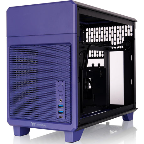 Thermaltake tr100 future dusk mini tower behuizing (paars | 2x usb-a | 1x usb-c)