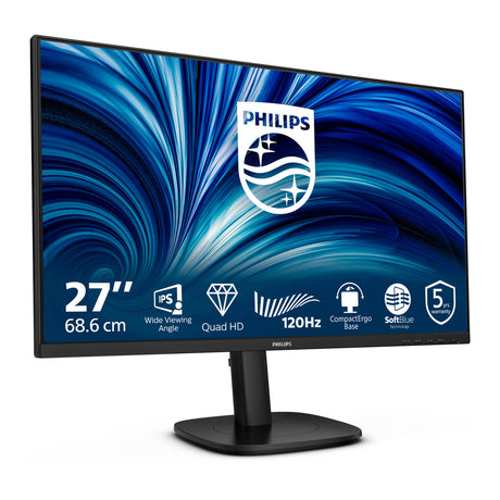 Philips 27b2n3500j 27 monitor (zwart, 1x displayport, 2x hdmi, 3x usb-a, 120 hz)