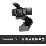 Logitech c920s pro hd webcam (zwart)
