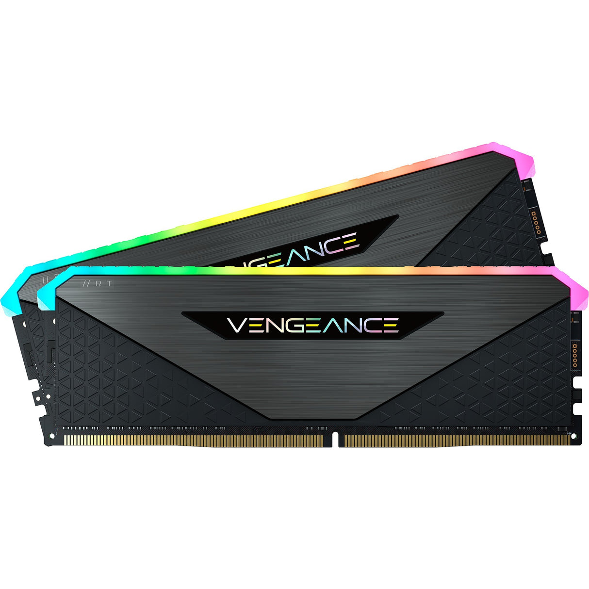 Corsair vengeance rgb rt 32 gb ddr4-3200 (2x 16 gb) werkgeheugen (zwart, cmn32gx4m2z3200c16, xmp 2.0)