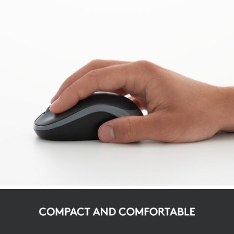 Logitech wireless mouse m185 (grijs, retail)