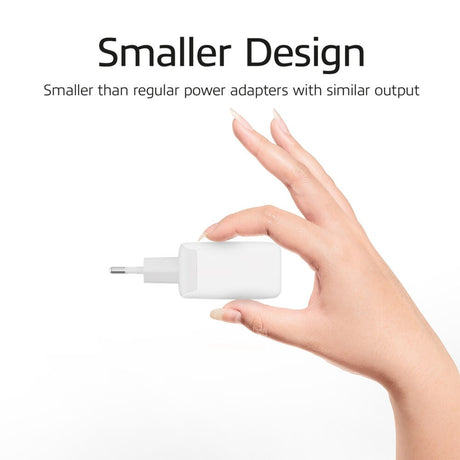 Act connectivity usb-c usb-a lader 20w met power delivery pps, quick charge, ganfast oplader (wit)