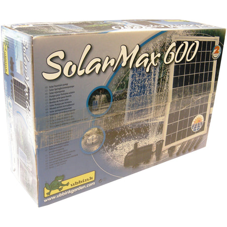 Ubbink solarmax 600 pomp (zwart, incl. solarpaneel, pomp)