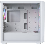 Montech x5m midi tower behuizing (wit | 2x usb-a | 1x usb-c | rgb | tempered glass)