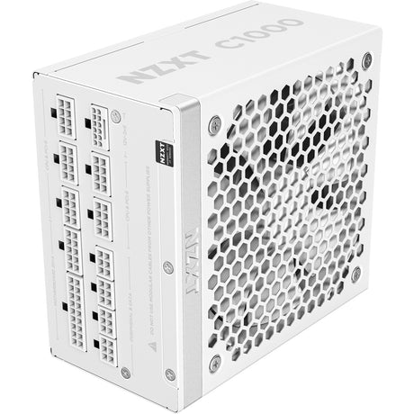 Nzxt c1000 gold atx 3.1 modulaire 1000 watt voeding (wit, 1x 12v-2x6, 3x pcie)