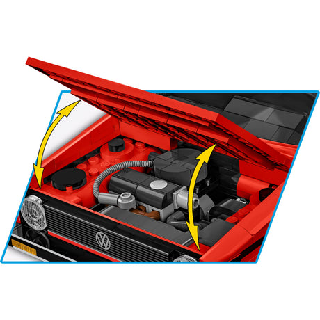 Cobi volkswagen golf (1974-1983) constructiespeelgoed (schaal 1:12)