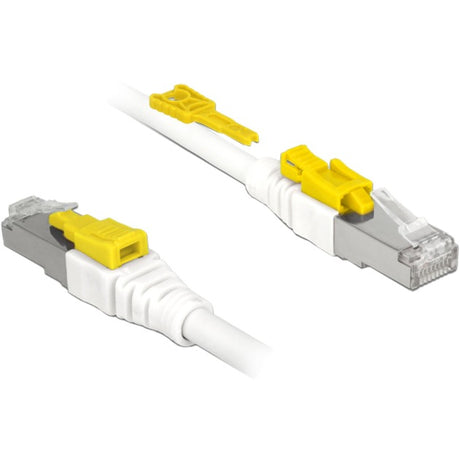 Delock netwerkkabel rj-45 secure met cat.6a (wit, 85335, 5 meter)