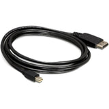 Delock mini displayport > displayport adapter (zwart, 1 meter)