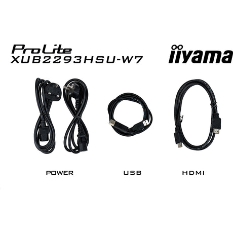 Iiyama prolite xub2293hsu-w7 21.5 monitor (wit (mat), hdmi, displayport, 2x usb-a)