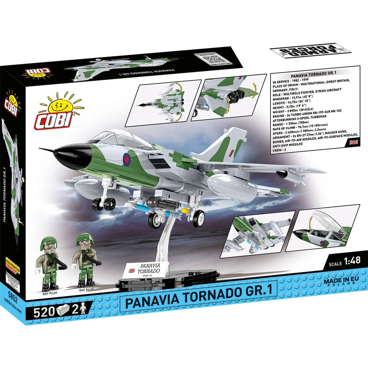 Cobi armed forces - panavia tornado gr.1 constructiespeelgoed (schaal 1:48)