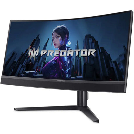 Acer predator x34 v3 34 curved ultrawide gaming monitor (zwart, 1x displayport, 2x hdmi, 1x usb-c, 4x usb-a, 180 hz)