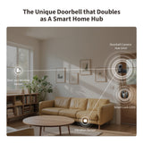 Aqara slimme video deurbel g410 select (zwart, wifi, bluetooth, zigbee, matter)