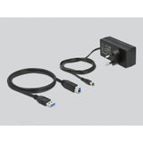 Delock usb 3.2 gen 1 hub met 7 poorten usb-hub (grijs)