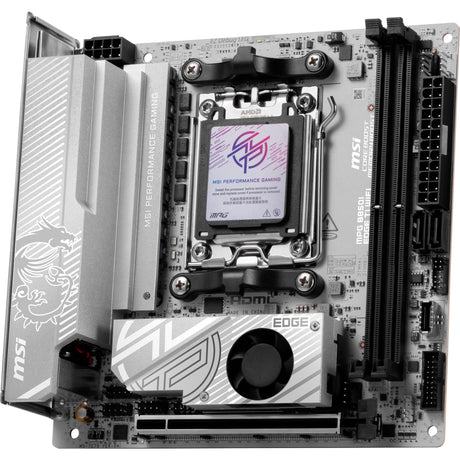 Msi mpg b850i edge ti wifi socket am5 moederbord (raid, 5gb-lan, wi-fi 7, bt, sound, atx)