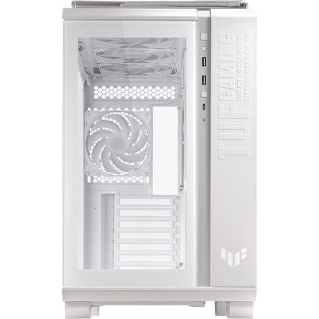 Asus tuf gaming gt502 plus midi tower behuizing (wit | 2x usb-a | 1x usb-c | tempered glass)