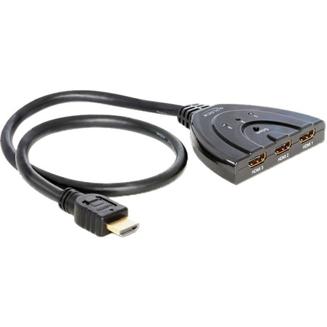 Delock hdmi 3 > 1 switch hdmi switch (zwart, 60 centimeter)