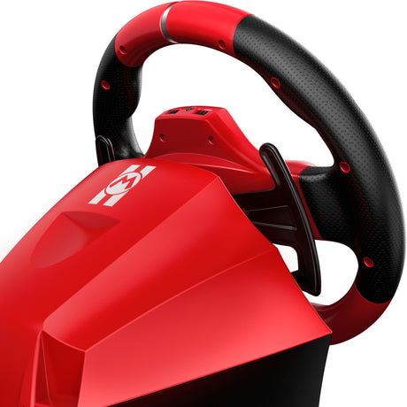 Hori mario kart racing wheel pro deluxe simulatorset (rood zwart, nintendo switch 2, nintendo switch, nintendo switch oled, pc)