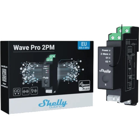 Shelly wave pro 2pm - 2-kanaals repeater - energiebewaking