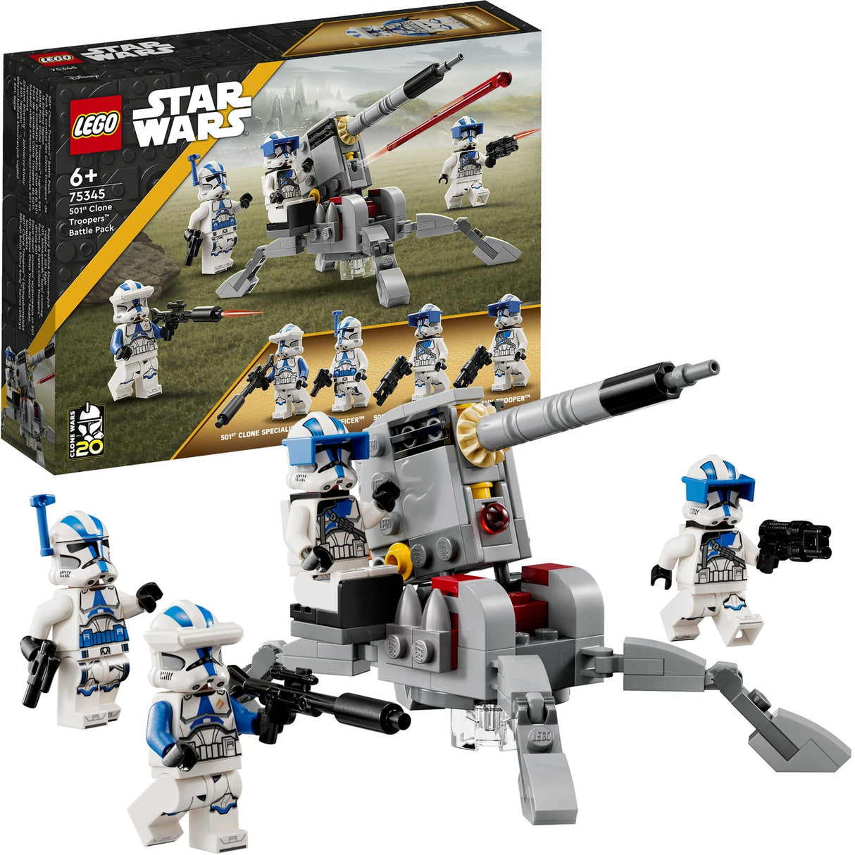 Lego star wars 501st clone troopers battle pack bouwbaar speelgoed met minifiguren - 75345