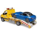Bruder mercedes benz sprinter auto transport en roadster modelvoertuig (02675)