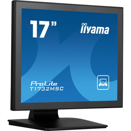 Iiyama prolite t1732msc-b1sag 17 touchscreen monitor (zwart (mat), 1x displayport, 1x hdmi, 1x vga)