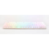 Ducky one 3 aura white rgb mechanisch toetsenbord (wit, us lay-out (qwerty), cherry mx speed silver, 100%, abs double shot, hot swap)
