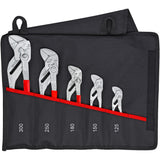 Knipex 001955s4 5-delige sleuteltangenset in roltas