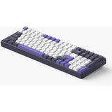 Iqunix f97 lavandin wireless mechanical keyboard (lavendel, us lay-out (qwerty), cherry mx brown, 96%, rgb leds, hot-swappable, pbt, 2.4ghz | bluetooth 5.1 | usb-c)