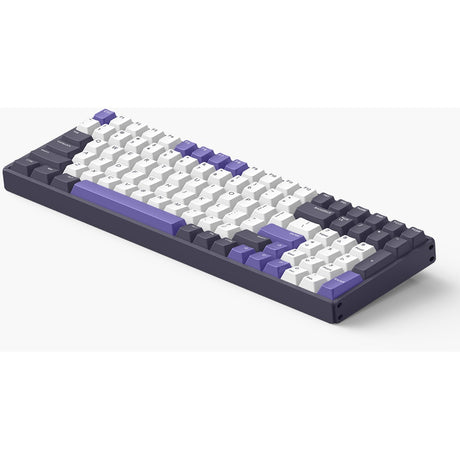 Iqunix f97 lavandin wireless mechanical keyboard (lavendel, us lay-out (qwerty), cherry mx brown, 96%, rgb leds, hot-swappable, pbt, 2.4ghz | bluetooth 5.1 | usb-c)